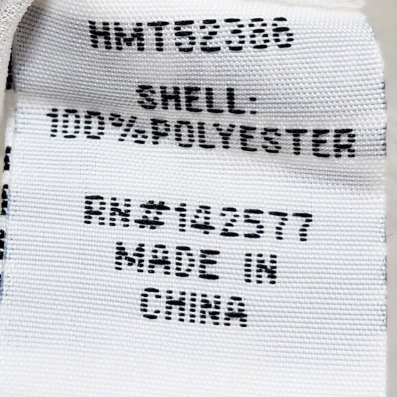 White Peasant Blouse With Floral Embroidery & 3/4 Sleeves By Haute Monde Size M - Picture 7 of 12